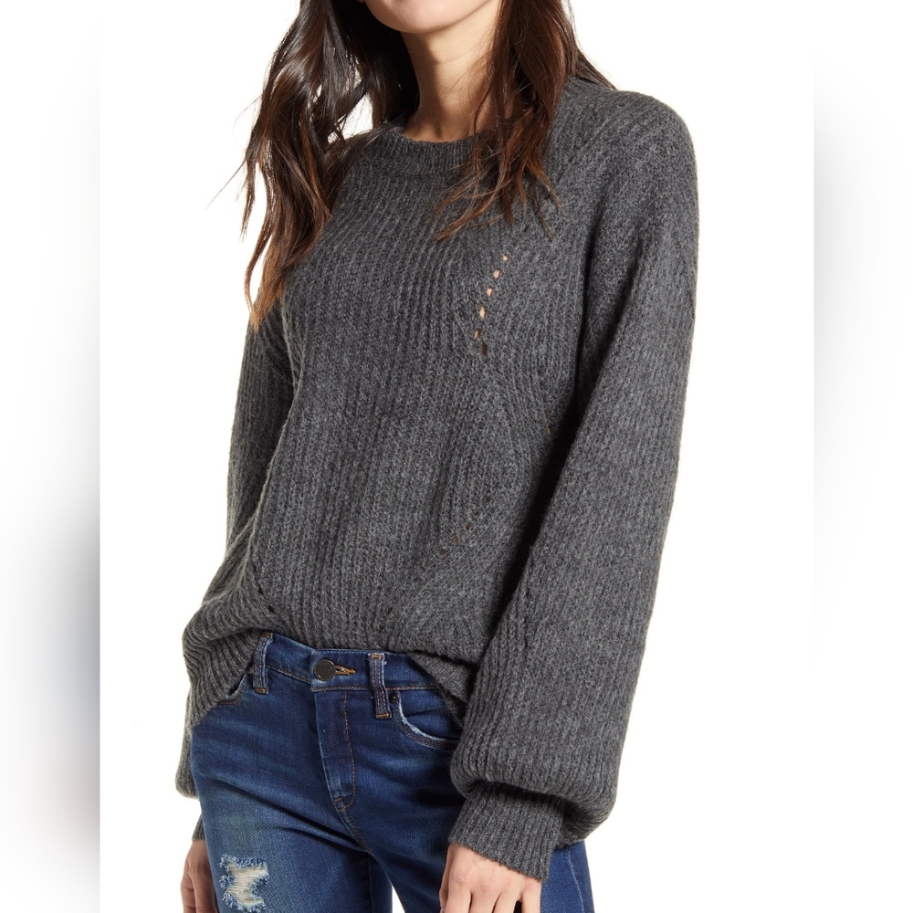 Pointelle Knit Sweater